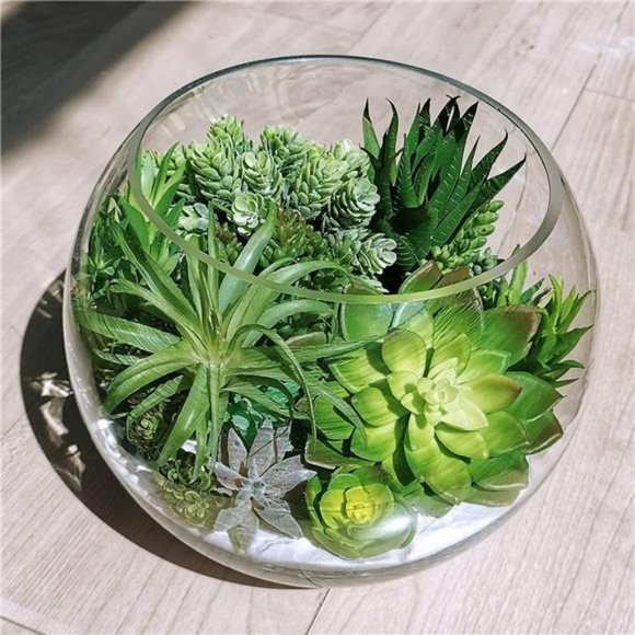 19 Pcs Assorted Artificial Succulents Plants Unpotted Green Hanging Succulent - Picture 6 of 6